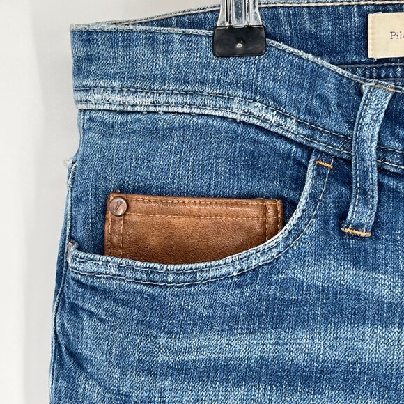 Pilcro Premium Hyphen Patchwork Jeans Size 29 Boyfriend Slouchy - Picture 9 of 12